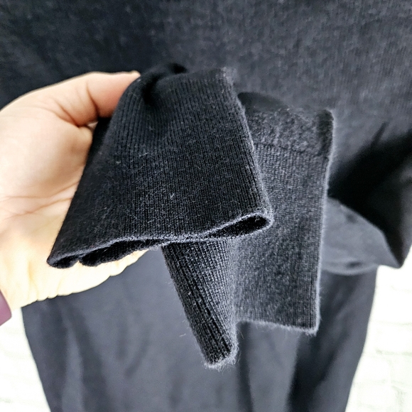 BANANA REPUBLIC | extra come merino wool blend high neck quarter zip sweater - Picture 4 of 8